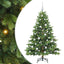 Kunstigt juletræ med 150 LED'er Grøn 150 cm PE og PVC