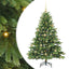 Kunstigt juletræ med 150 LED'er Grøn 150 cm PE og PVC