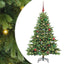 Kunstigt juletræ med 150 LED'er Grøn 150 cm PE og PVC