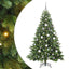 Kunstigt juletræ med 300 LED'er Grøn 180 cm PE og PVC