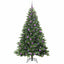 Kunstigt juletræ med 300 LED'er Grøn 180 cm PE og PVC