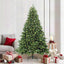 Kunstigt juletræ med 300 LED'er Grøn 210 cm PE og PVC