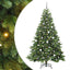 Kunstigt juletræ med 300 LED'er Grøn 210 cm PE og PVC
