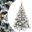Kunstigt juletræ med 150 LED'er Hvid 120 cm PE og PVC