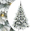 Kunstigt juletræ med 150 LED'er Hvid 120 cm PE og PVC