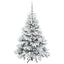 Kunstigt juletræ med 150 LED'er Hvid 120 cm PE og PVC