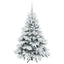 Kunstigt juletræ med 150 LED'er Hvid 120 cm PE og PVC