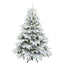 Kunstigt juletræ med 150 LED'er Hvid 150 cm PE og PVC