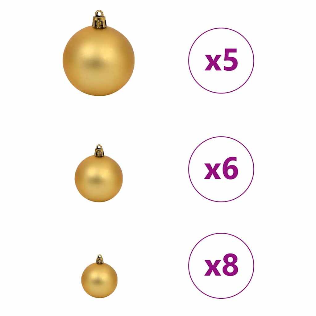 Kunstigt juletræ med 150 LED'er Hvid 150 cm PE og PVC