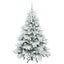 Kunstigt juletræ med 150 LED'er Hvid 150 cm PE og PVC