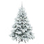 Kunstigt juletræ med 150 LED'er Hvid 150 cm PE og PVC