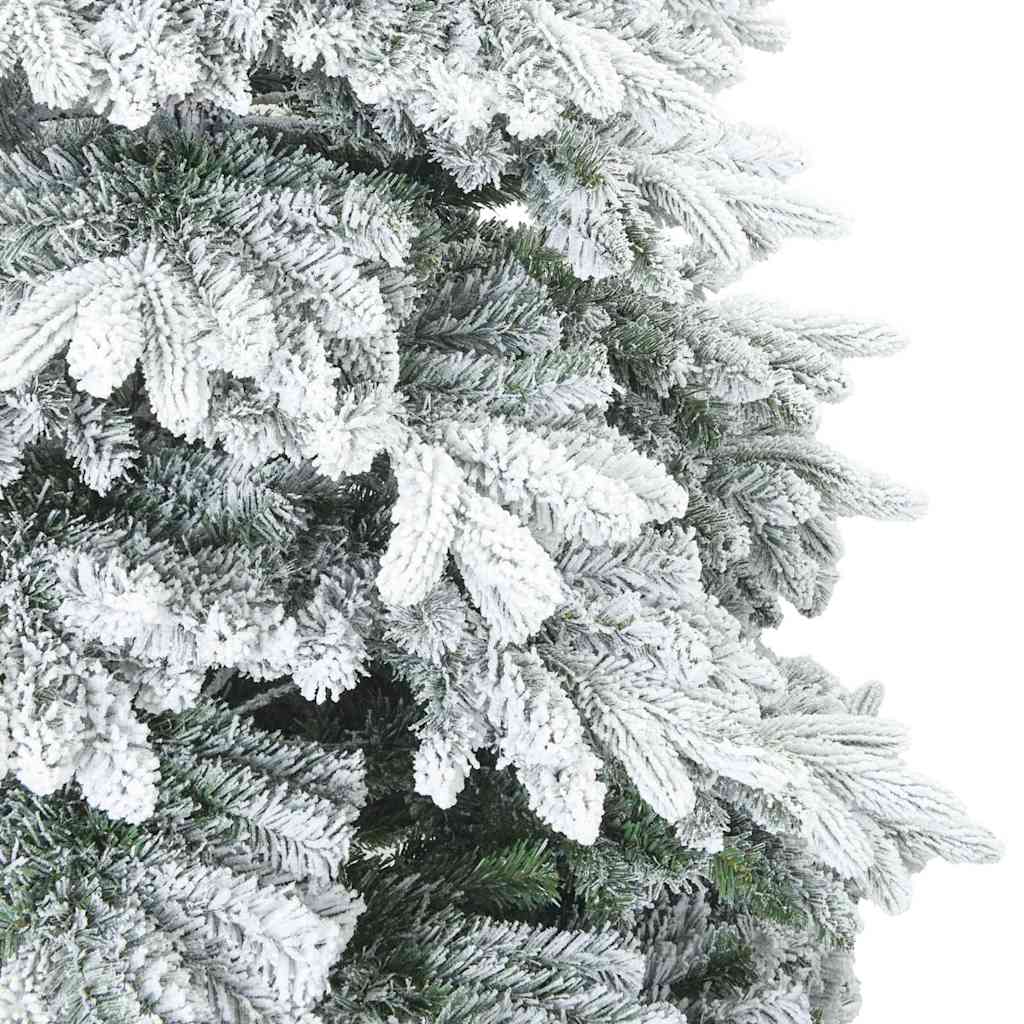 Kunstigt juletræ med 150 LED'er Hvid 150 cm PE og PVC
