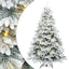Kunstigt juletræ med 300 LED'er Hvid 180 cm PE og PVC