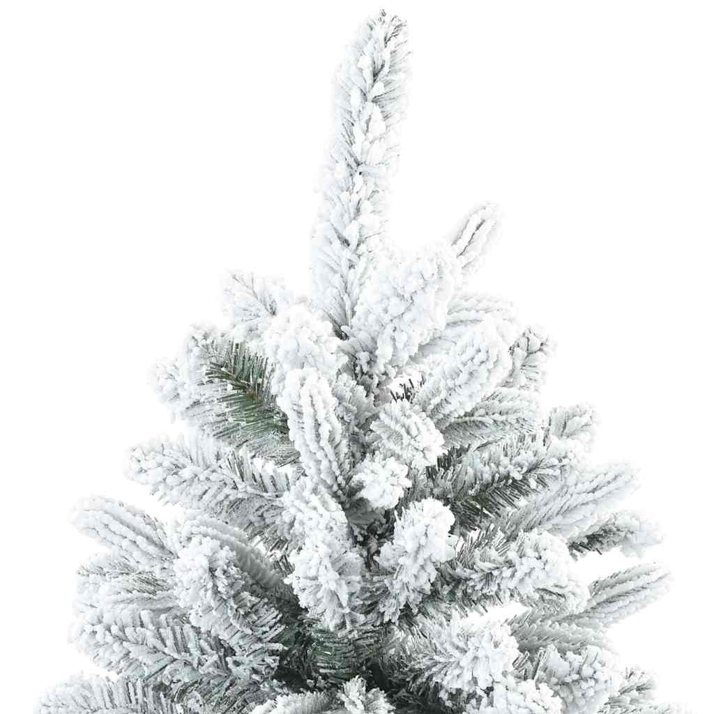 Kunstigt juletræ med 300 LED'er Hvid 180 cm PE og PVC