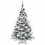 Kunstigt juletræ med 300 LED'er Hvid 180 cm PE og PVC