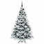 Kunstigt juletræ med 300 LED'er Hvid 180 cm PE og PVC