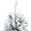 Kunstigt juletræ med 300 LED'er Hvid 180 cm PE og PVC