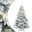 Kunstigt juletræ med 300 LED'er Hvid 180 cm PE og PVC