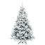 Kunstigt juletræ med 300 LED'er Hvid 180 cm PE og PVC