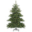 Kunstigt Hinged Juletræ med 150 LED'er Grøn 150 cm PVC og Stål