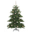 Kunstigt Hinged Juletræ med 150 LED'er Grøn 150 cm PVC og Stål