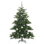 Kunstigt Hinged Juletræ med 150 LED'er Grøn 150 cm PVC og Stål