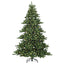 Kunstigt Hinged Juletræ med 300 LED'er Grøn 180 cm PVC og Stål