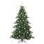 Kunstigt Hinged Juletræ med 300 LED'er Grøn 180 cm PVC og Stål