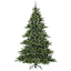 Kunstigt Hinged Juletræ med 300 LED'er Grøn 210 cm PVC og Stål