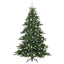 Kunstigt Hinged Juletræ med 300 LED'er Grøn 210 cm PVC og Stål