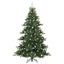 Kunstigt Hinged Juletræ med 300 LED'er Grøn 240 cm PVC og Stål