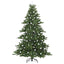 Kunstigt Hinged Juletræ med 300 LED'er Grøn 240 cm PVC og Stål