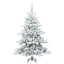 Kunstigt Hinged Juletræ med 150 LED'er Hvid 150 cm PVC og Stål