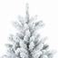 Kunstigt Hinged Juletræ med 300 LED'er Hvid 180 cm PVC og Stål