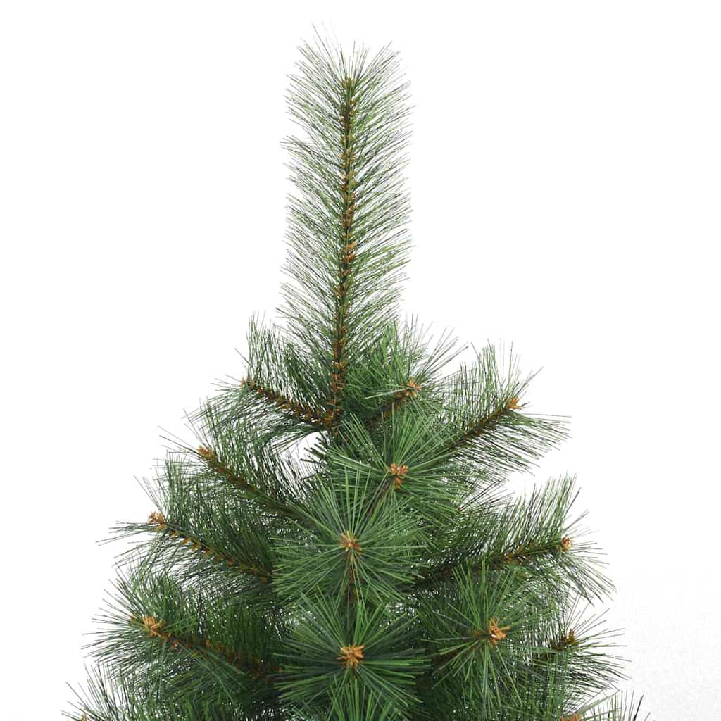 Kunstigt juletræ med 150 LED'er Grøn 120 cm PE og PVC
