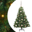 Kunstigt juletræ med 150 LED'er Grøn 120 cm PE og PVC