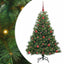 Kunstigt juletræ med 150 LED'er Grøn 120 cm PE og PVC