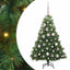 Kunstigt juletræ med 150 LED'er Grøn 120 cm PE og PVC