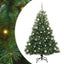 Kunstigt juletræ med 150 LED'er Grøn 150 cm PE og PVC