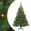 Kunstigt juletræ med 150 LED'er Grøn 150 cm PE og PVC
