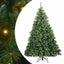 Kunstigt juletræ med 300 LED'er Grøn 180 cm PE og PVC