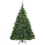 Kunstigt juletræ med 300 LED'er Grøn 180 cm PE og PVC