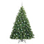Kunstigt juletræ med 300 LED'er Grøn 180 cm PE og PVC