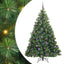 Kunstigt juletræ med 300 LED'er Grøn 180 cm PE og PVC