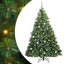 Kunstigt juletræ med 300 LED'er Grøn 210 cm PE og PVC