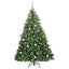 Kunstigt juletræ med 300 LED'er Grøn 210 cm PE og PVC