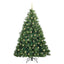 Kunstigt juletræ med 300 LED'er Grøn 210 cm PE og PVC