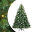 Kunstigt juletræ med 300 LED'er Grøn 210 cm PE og PVC