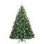 Kunstigt juletræ med 300 LED'er Grøn 210 cm PE og PVC
