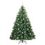 Kunstigt juletræ med 300 LED'er Grøn 210 cm PE og PVC